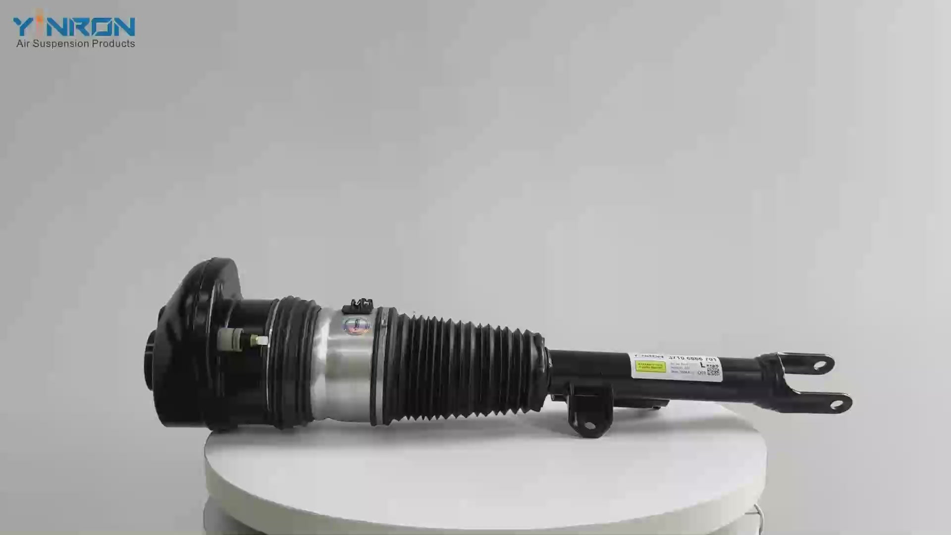 360-degree rotation video showcasing the build quality for BMW 6-Series G32 GT front left air suspension strut with VDC (RWD) (37106866701)