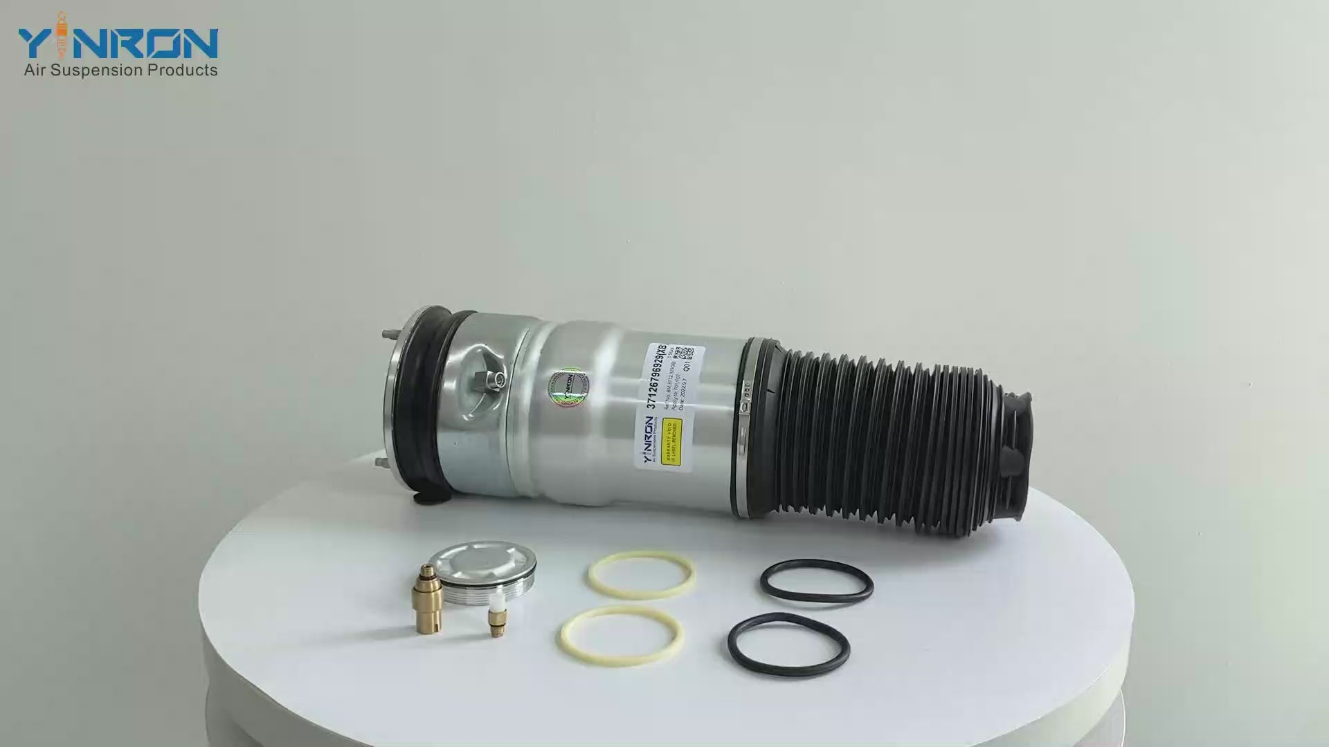 360-degree rotation video showcasing the build quality for BMW 7-Series F01 F02 rear air suspension spring (37126796929)