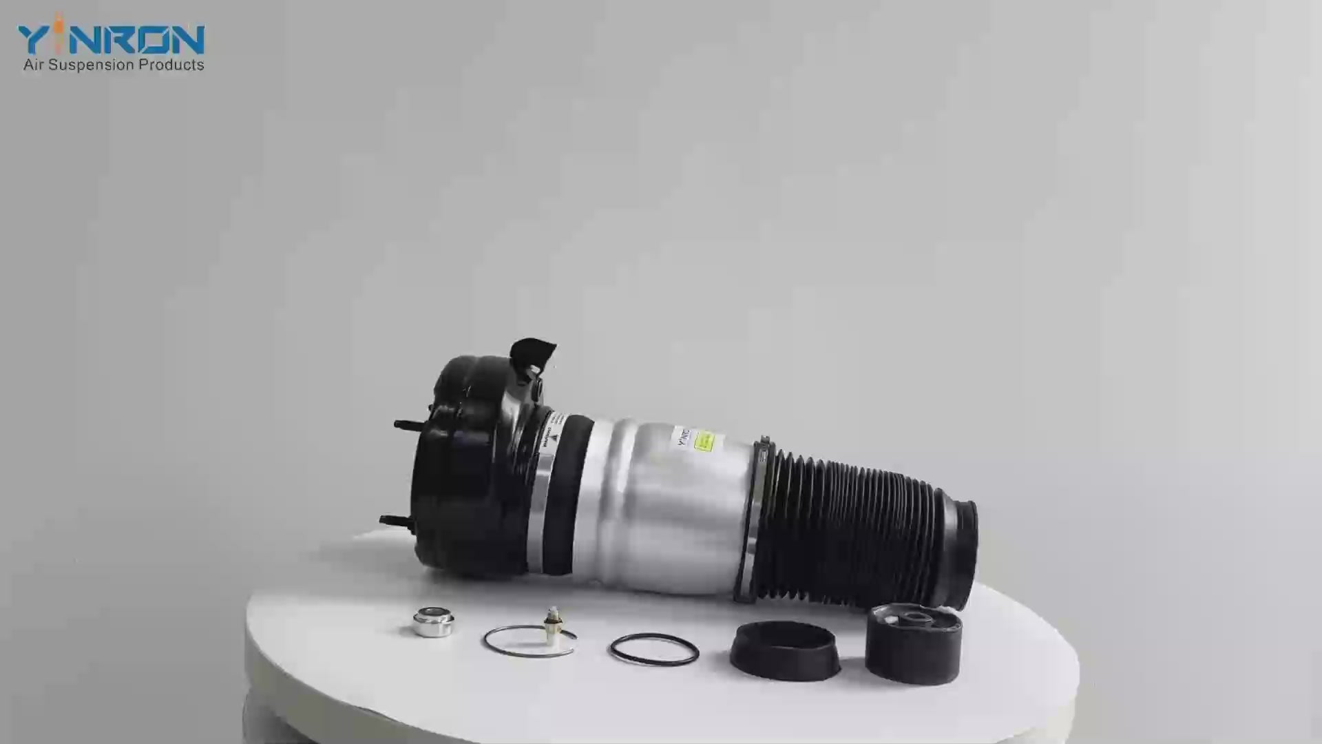360-degree rotation video showcasing the build quality for Audi A8 D4 4H rear air suspension spring (4H0616001M)