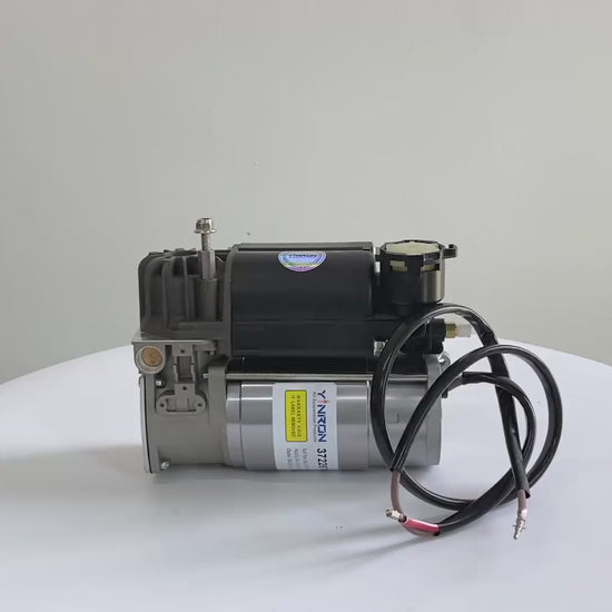360 degree rotation display video for BMW X5 E53 2corner air suspension compressor pump with relay (37226787616)