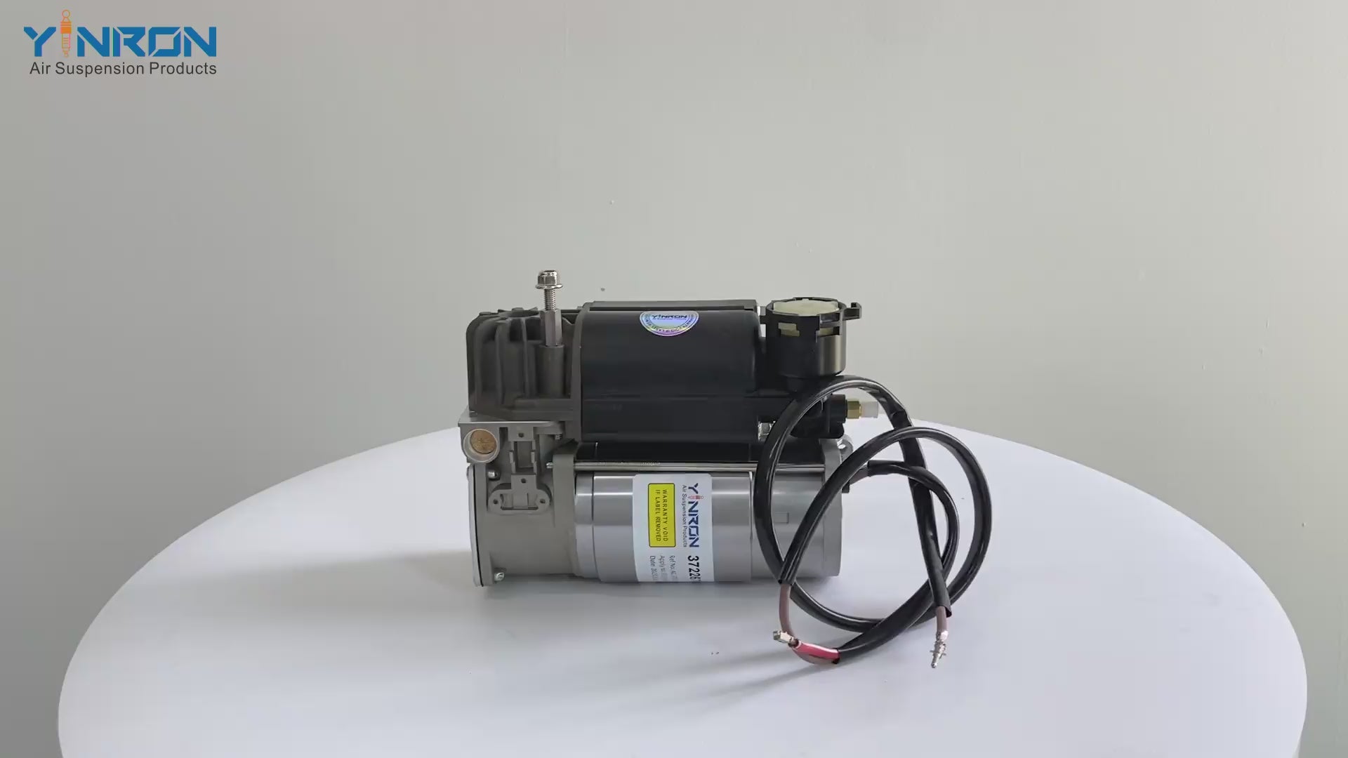 360 degree rotation display video for BMW X5 E53 2corner air suspension compressor pump with relay (37226787616)