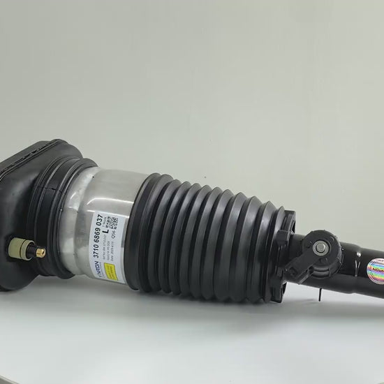 360-degree rotation video showcasing the build quality for BMW X6 G06 rear left air suspension strut (37106869037)