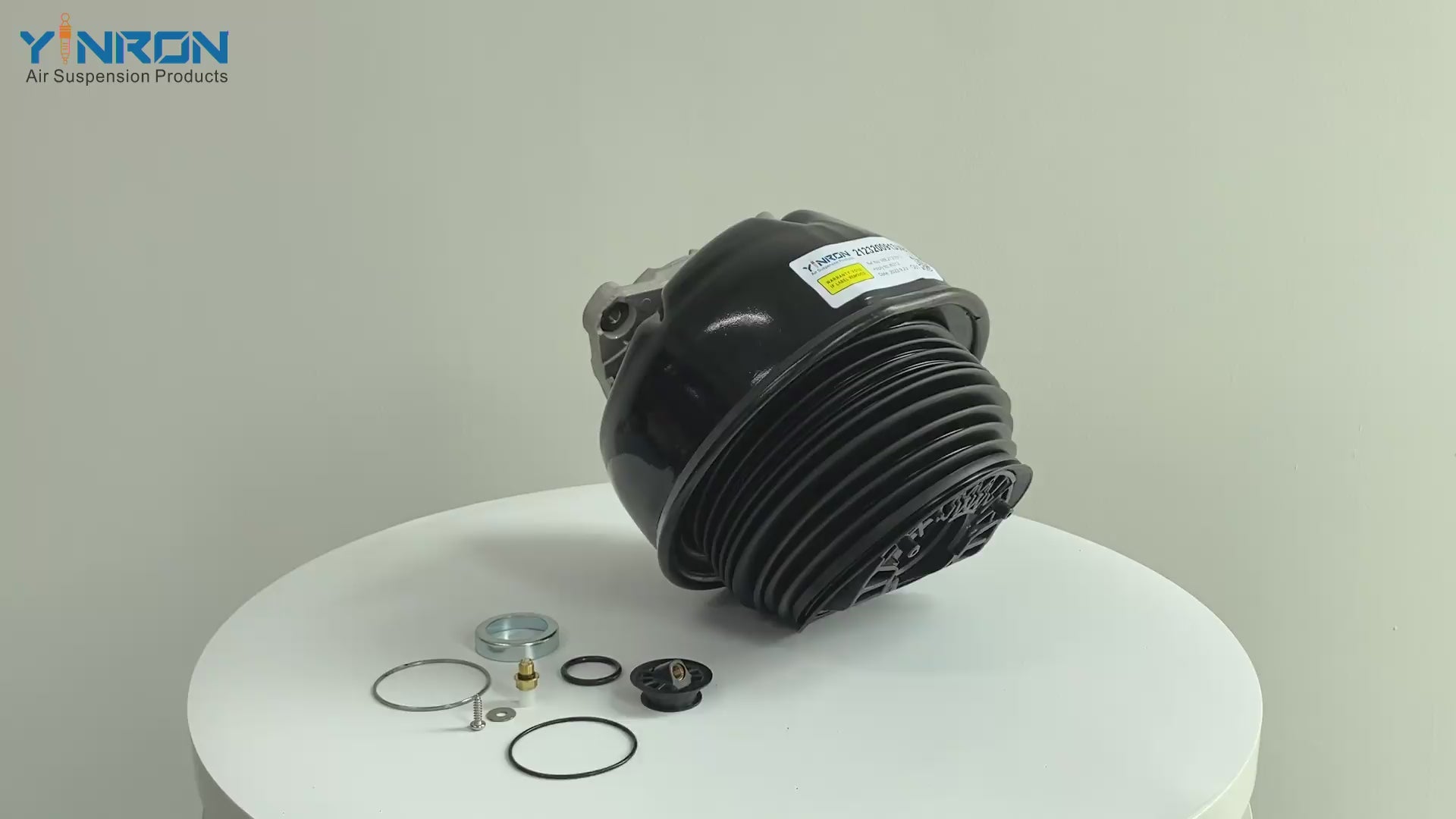 360-degree rotation view video of Mercedes E-Class W212 / W212 4Matic front air suspension spring (A2123200913 / A2123203138)
