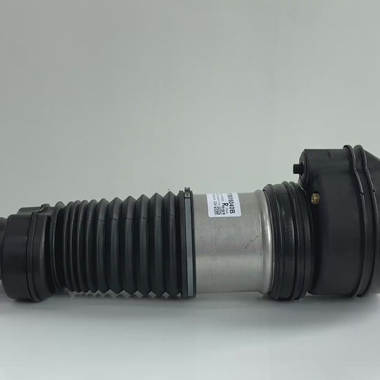360° rotation view of Porsche Cayenne III 9YA front air suspension struts with PASM Active Damping (9Y0616040B)