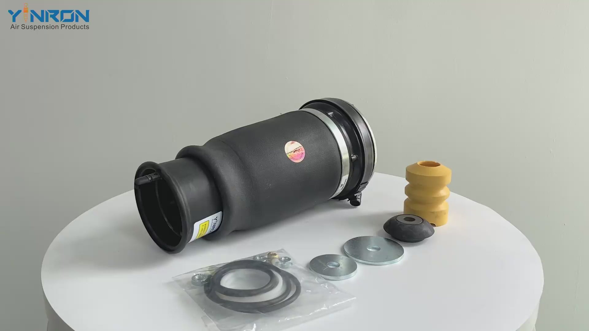 360-degree rotation video showcasing the build quality for BMW X5 E53 front right air suspension spring (37116757502)