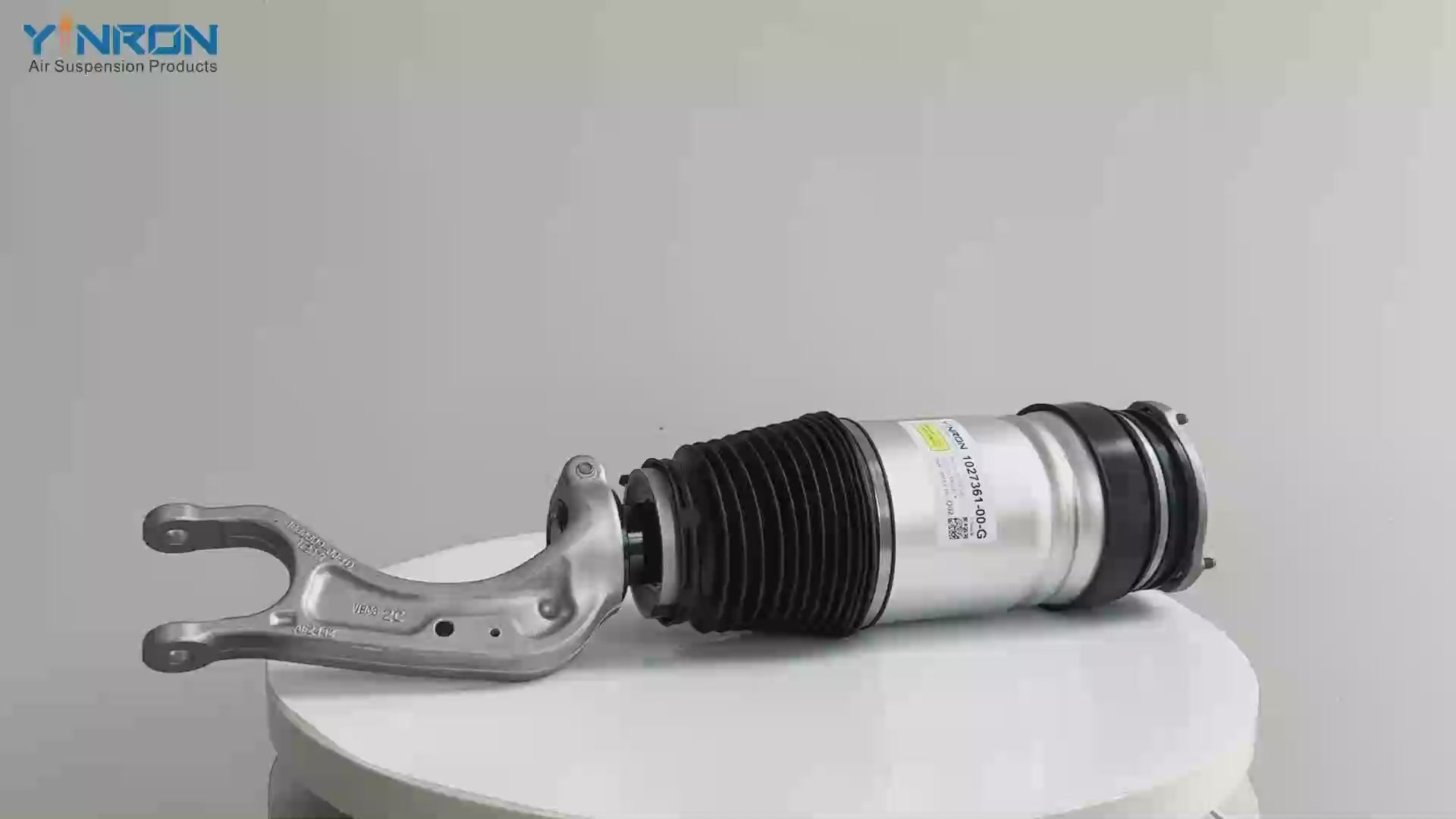 Display video for Tesla Model X (5YJX) AWD (2015-2021) front left or front right air suspension strut (1027361-25-E 102736125E or 1027361-00-G 102736100G)