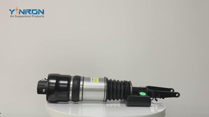 360-degree product rotation video showcasing the build quality and ADS connector of Mercedes W211 4MATIC front air struts.