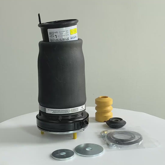 360-degree rotation video showcasing the build quality for BMW X5 E53 front left air suspension spring (37116757501)