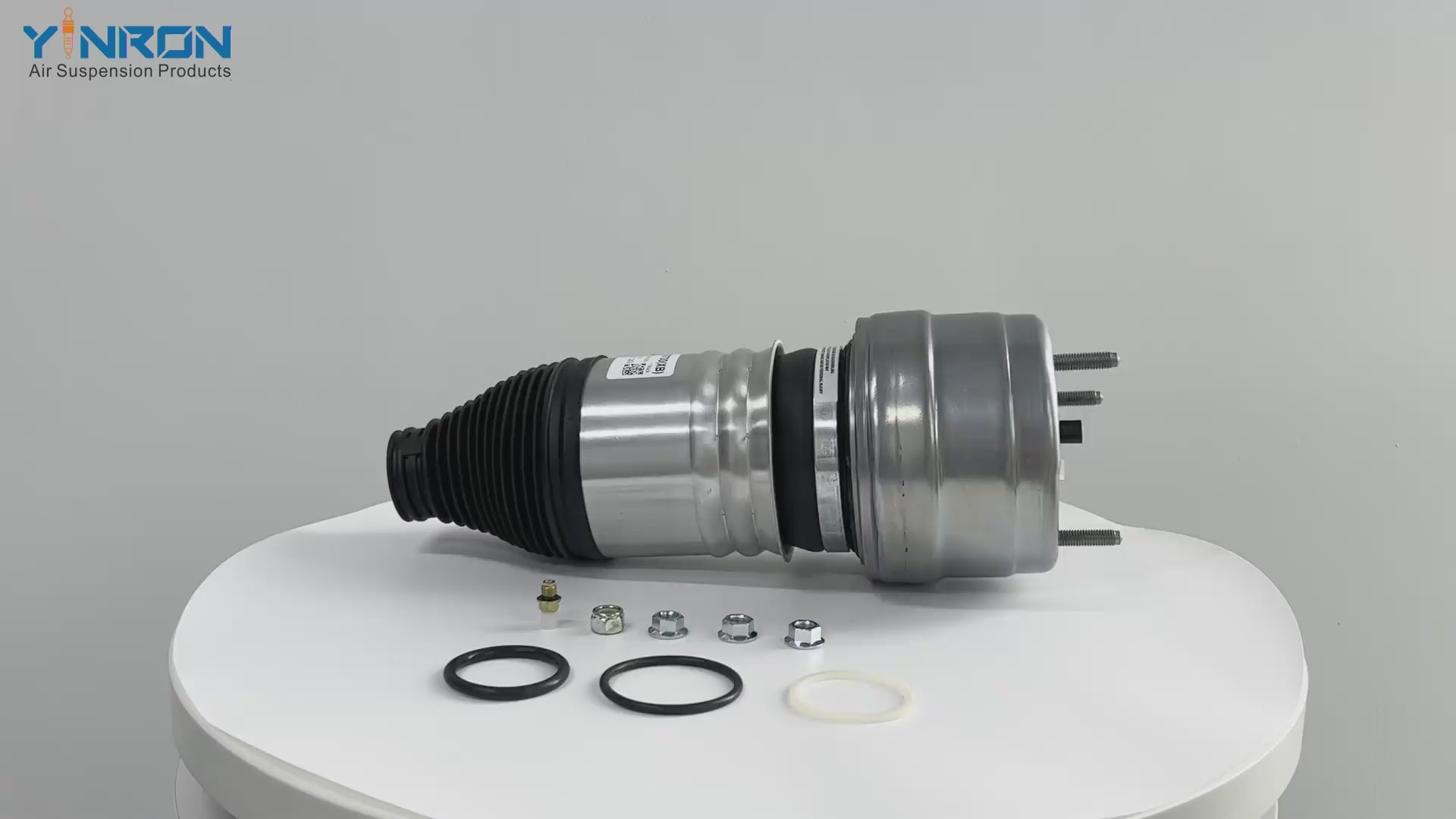 360-degree view video of Mercedes GLC-Class W253 4Matic front air suspension spring (A2533206700 / A2533200338)