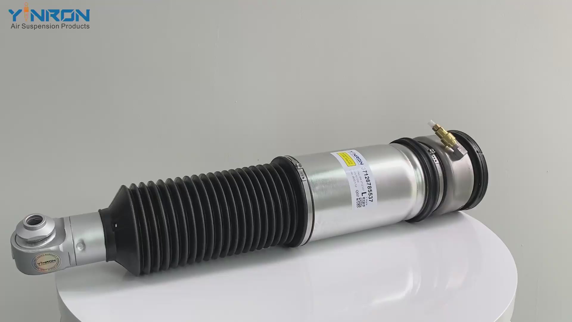 360-degree rotation video showcasing the build quality for BMW 7-Series E65 E66 rear left air suspension strut without solenoid (EDC) (37126785537)
