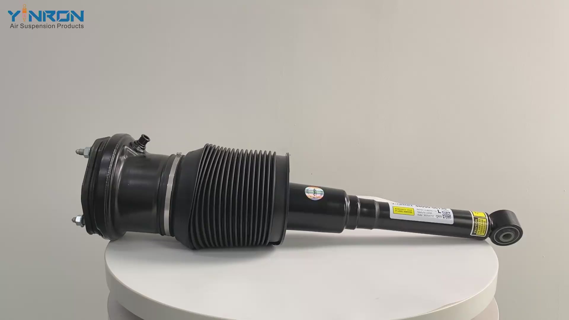 Full 360-degree rotation video for Lexus LS430 UCF30 XF30 rear left air suspension strut (4809050130)