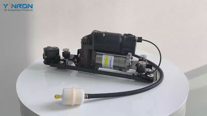 BMW 5シリーズE61用エアコンプレッサーポンプ（ブラケット、バルブブロック付き）、リレー付き供給ユニット37106789937