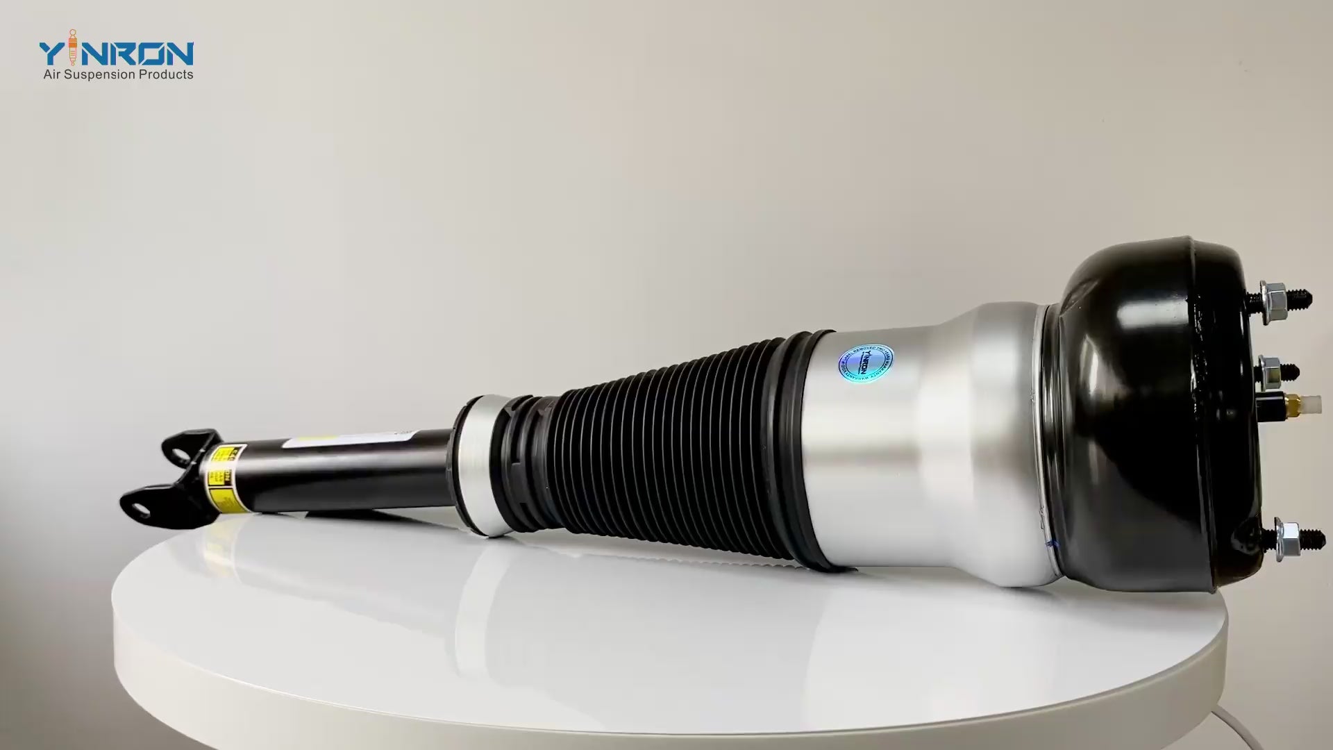 360-degree rotation view of Mercedes-Benz S-Class W222 front air suspension strut (A2223204813)