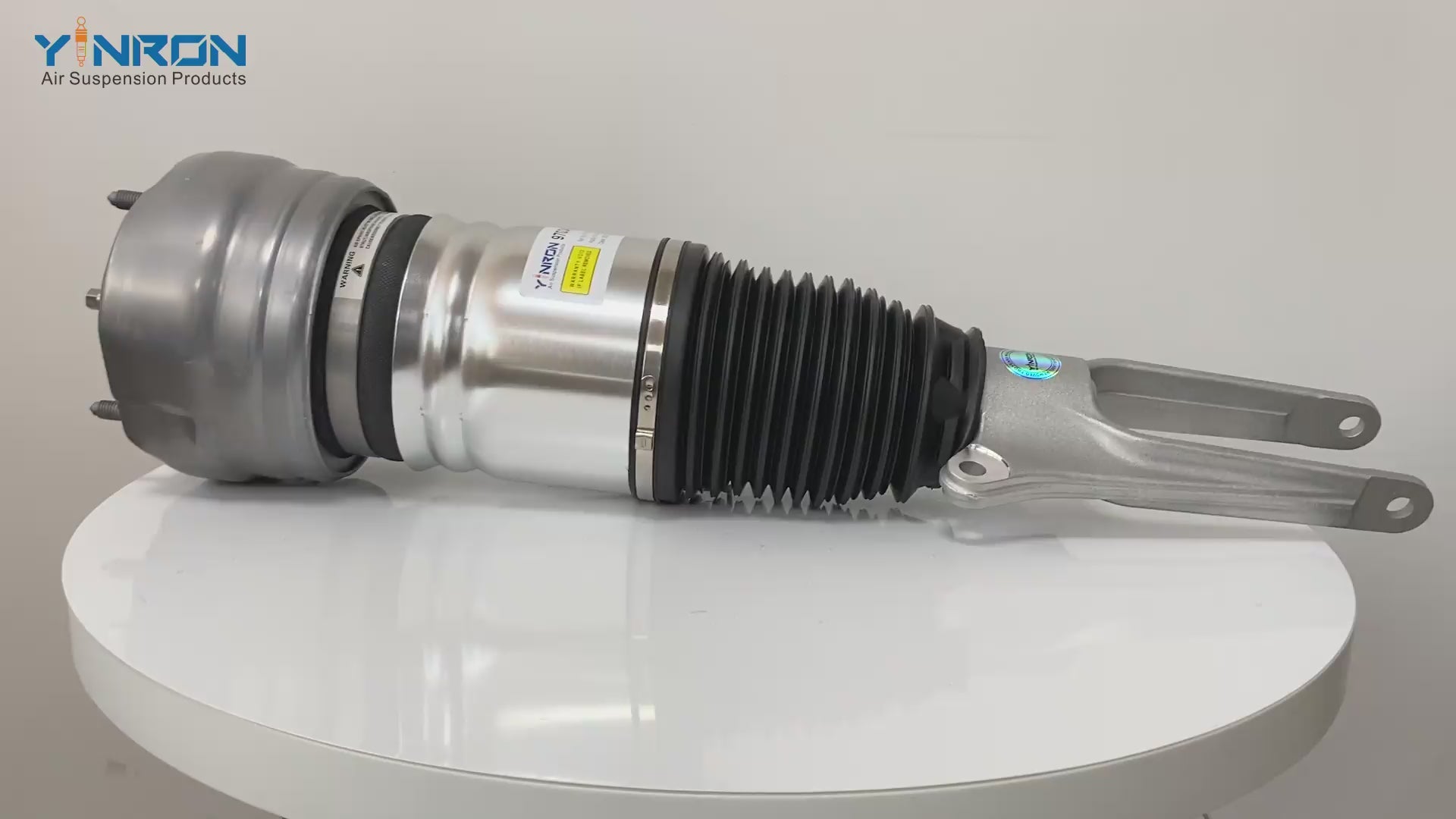 360 rotation view of Porsche Panamera 970 front air suspension strut (97034305217)