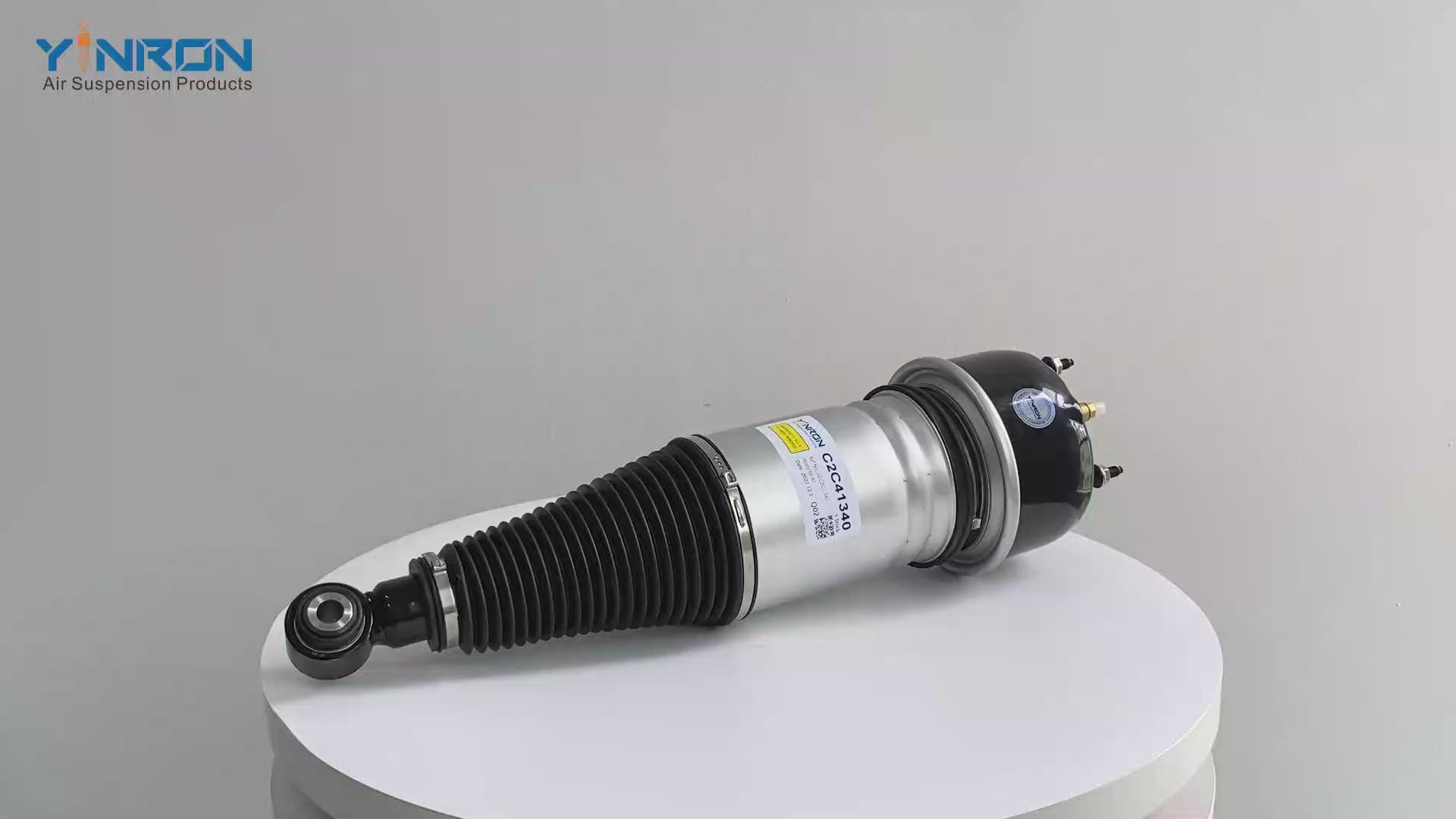 360-degree view video of Jaguar XJ X350/X358 rear air suspension strut with CVD (C2C41340)