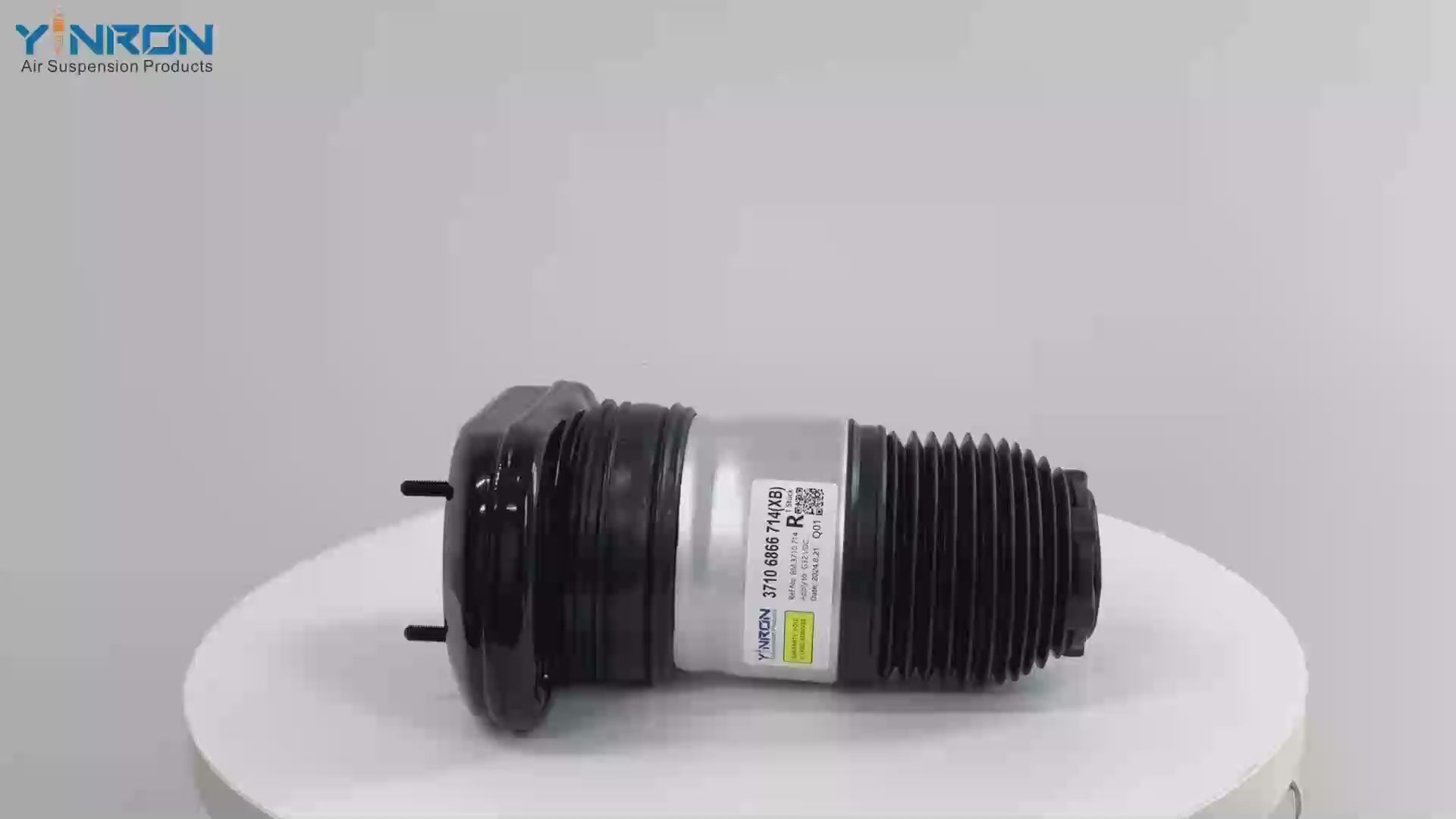 360-degree rotation video showcasing the build quality for BMW 6-Series G32 GT rear right air suspension spring (37106872968)