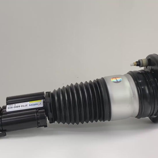 360-degree rotation video showcasing the build quality for BMW 5-Series G31 Touring rear left air suspension strut (37106882823) with VDC