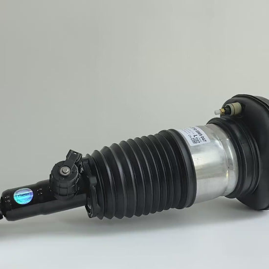360-degree rotation video showcasing the build quality for BMW X5 G05 rear left air suspension strut (37106869047)