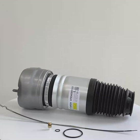 360 degree rotation video of Porsche Panamera 2014~2016 front air suspension springs (97034315133）