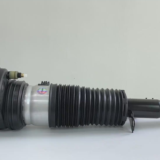 360-degree rotation video showcasing the build quality for BMW X5 G05 front left air suspension strut (37106869029)