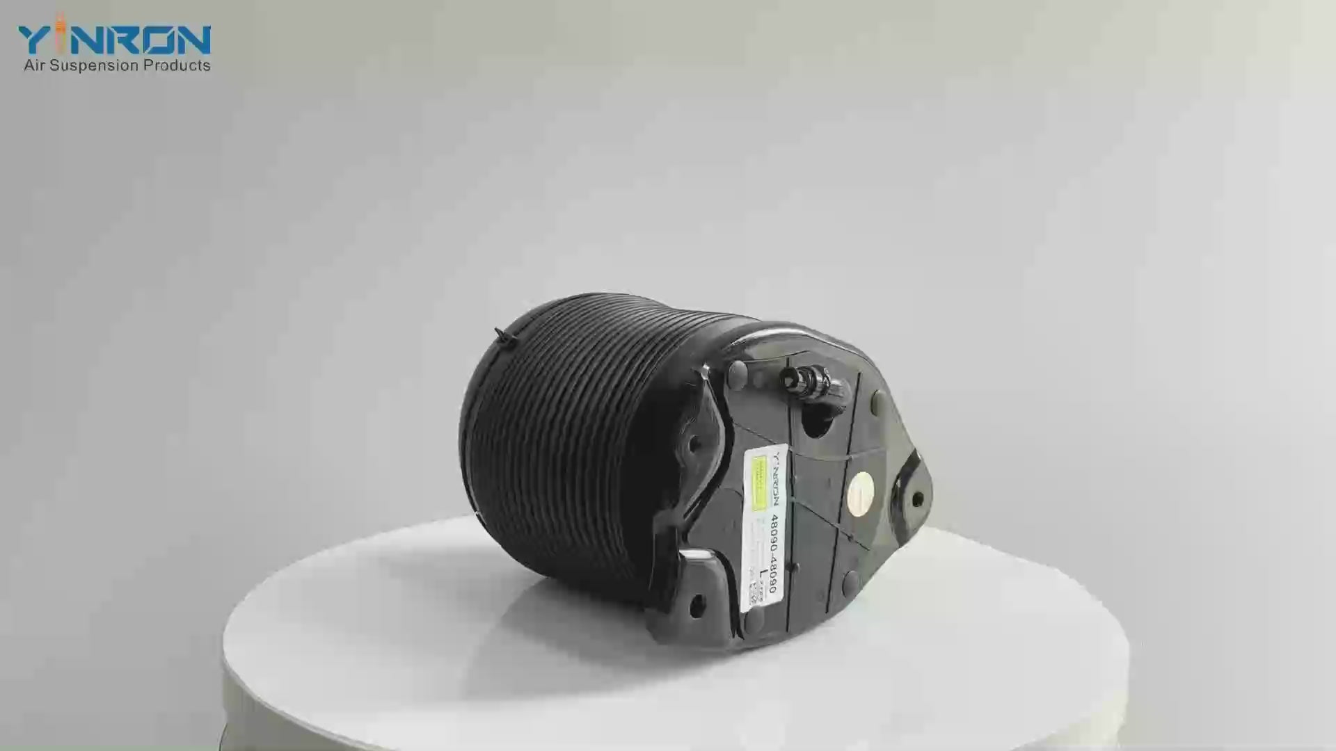 360-degree rotation video showcasing the build quality for Lexus RX270 RX350 RX450h rear left air suspension spring (4809048090)
