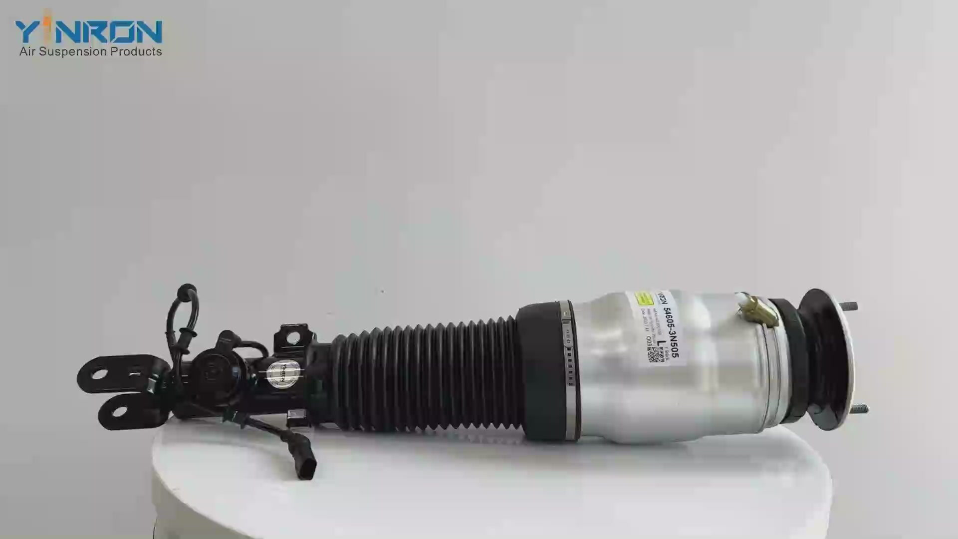 360 degree full rotation view video of Hyundai Equus front ECS air suspension strut pair OEM 54605-3N550