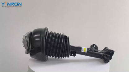 360-degree rotation view video of Mercedes-Benz CLS C218 front air suspension strut with ADS (A2183206613)