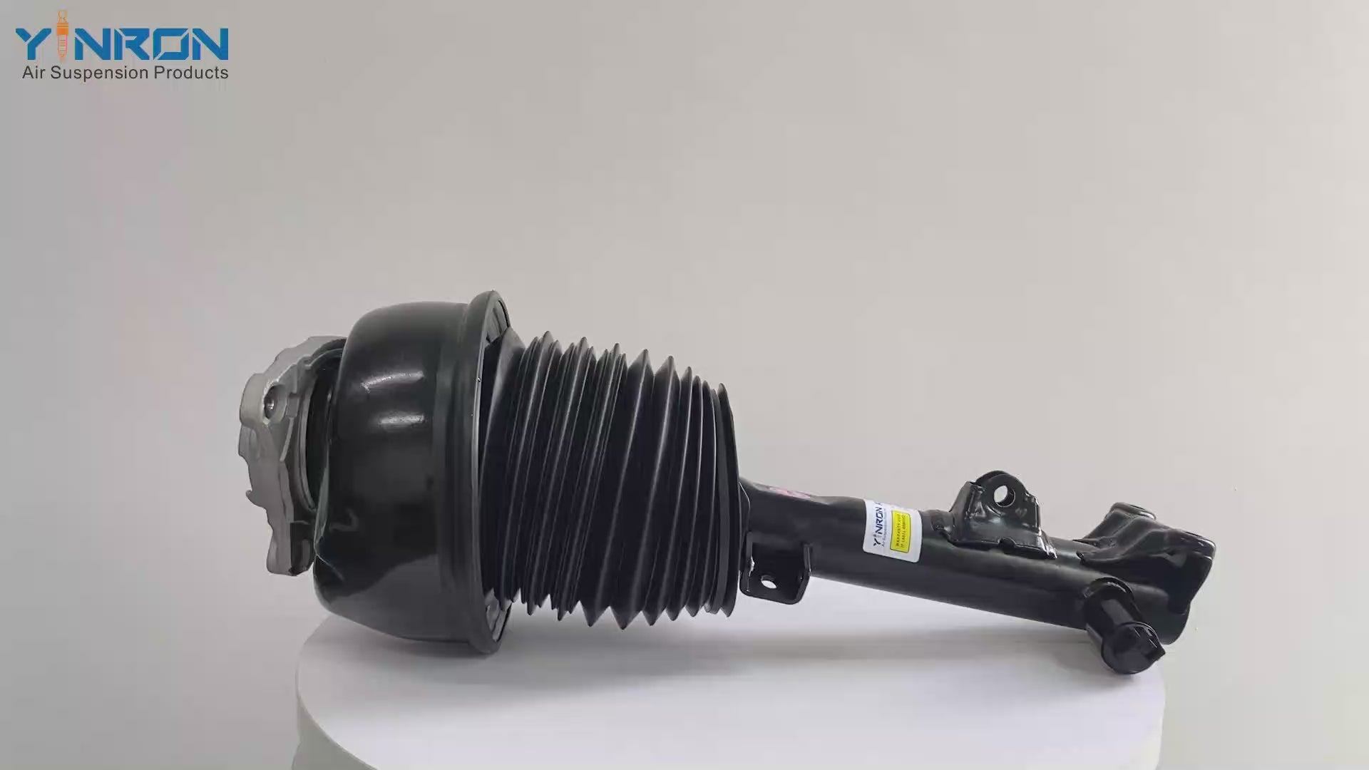 360-degree rotation view video of Mercedes-Benz CLS C218 front air suspension strut with ADS (A2183206613)