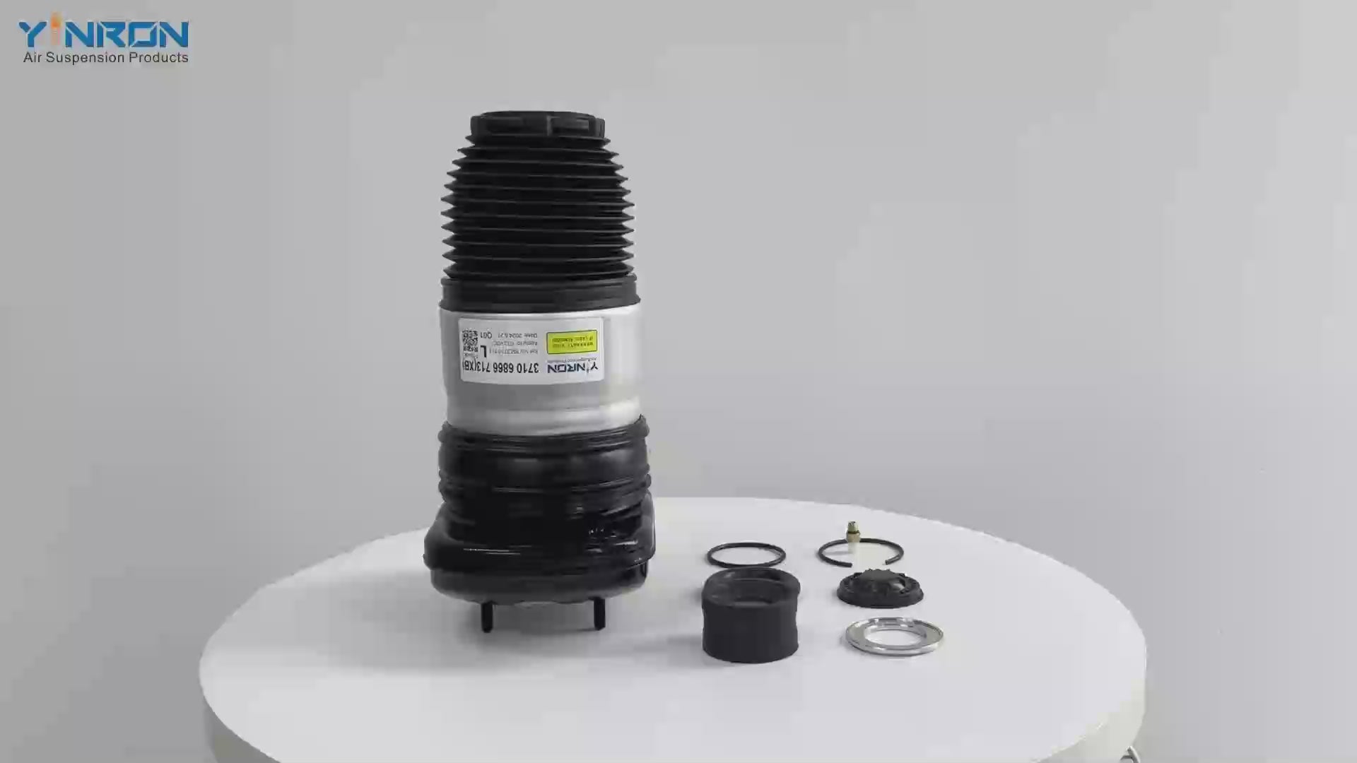360-degree rotation video showcasing the build quality for BMW 6-Series G32 GT rear left air suspension spring (37106872967)
