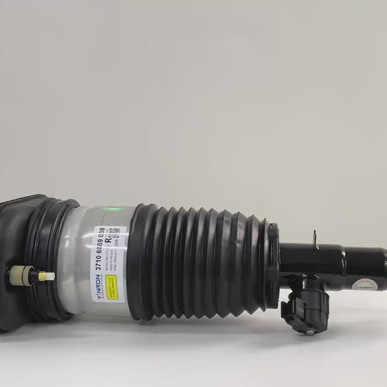 360-degree rotation video showcasing the build quality for BMW X6 G06 rear right air suspension strut (37106869038)