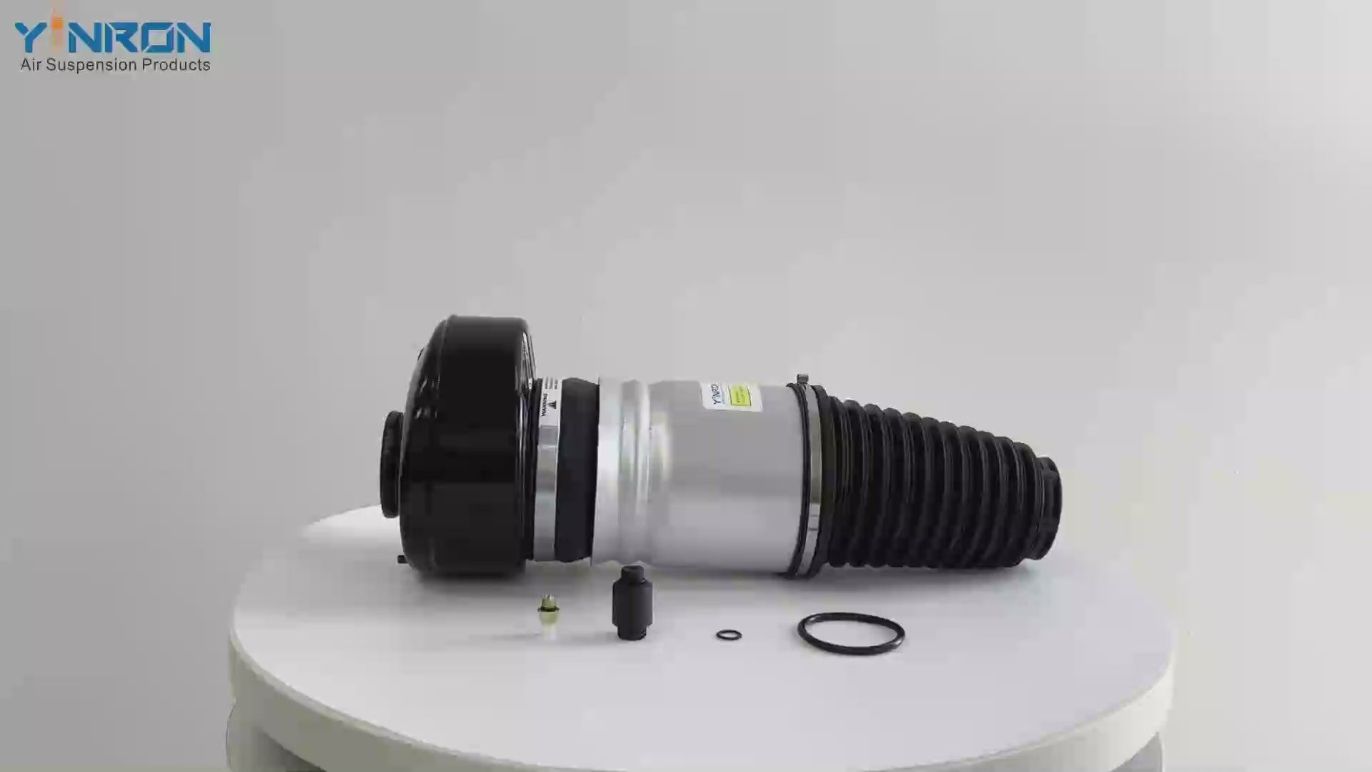360-degree rotation video showcasing the build quality for Audi A8 D5 4N front air suspension spring (4N4616039F)