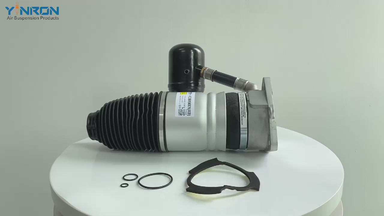 360-degree rotation video showcasing the high-performance for Audi A8 D3 4E rear left air suspension spring (4E0616001E)