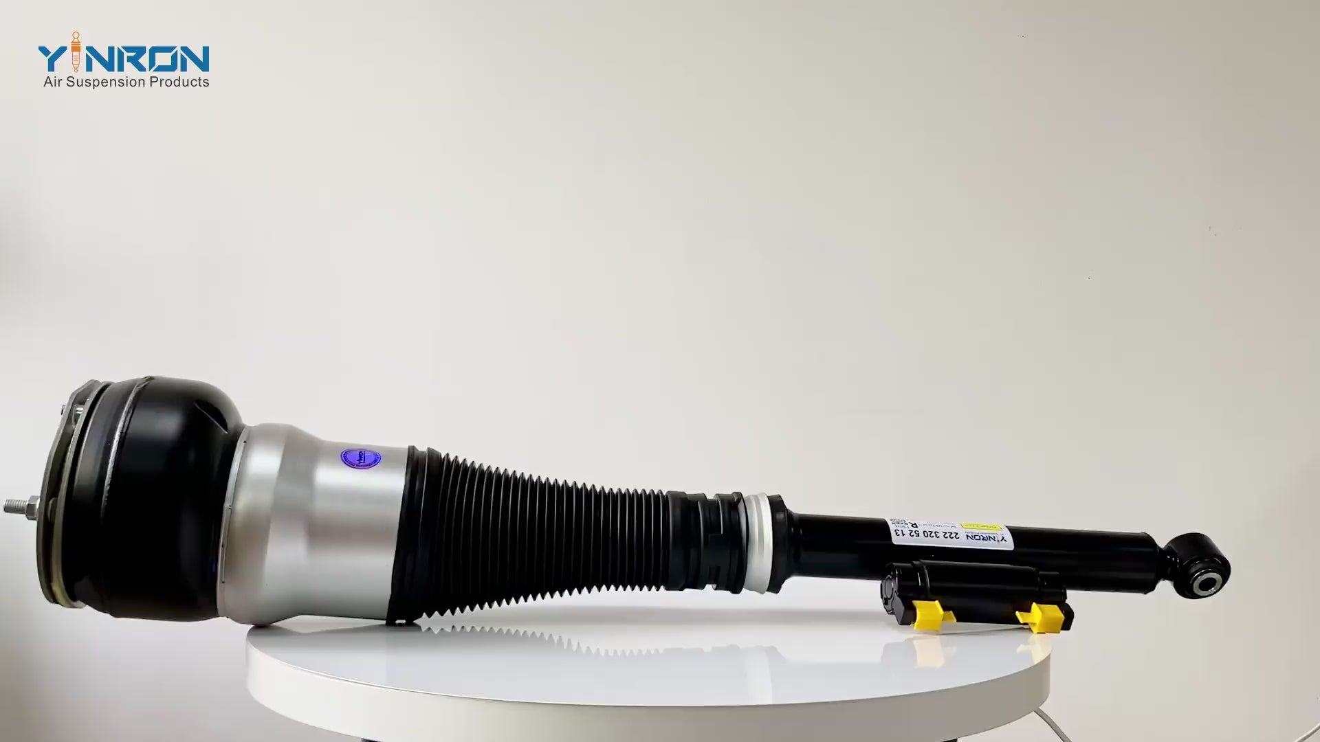 360-degree video showcase of Mercedes-Benz S-Class W222 rear air suspension strut - A2223205213