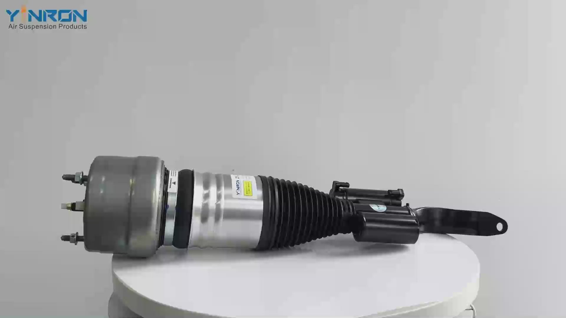 360-degree rotation view of Mercedes-Benz E-Class W213 4Matic front air suspension strut with ADS A2133202201 