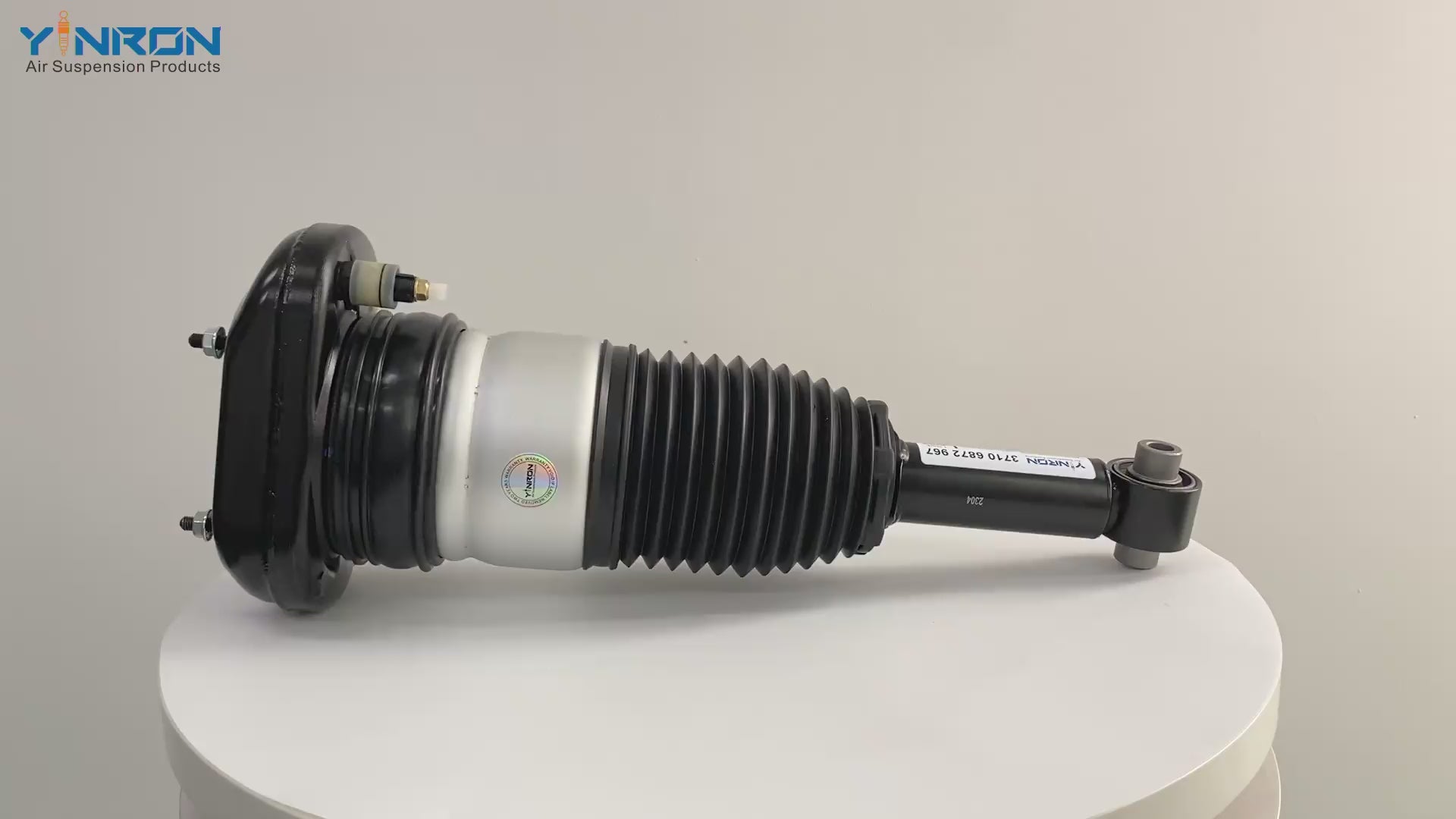 360-degree rotation video showcasing the build quality for BMW 6-Series G32 rear left air suspension strut without VDC (37106872967)