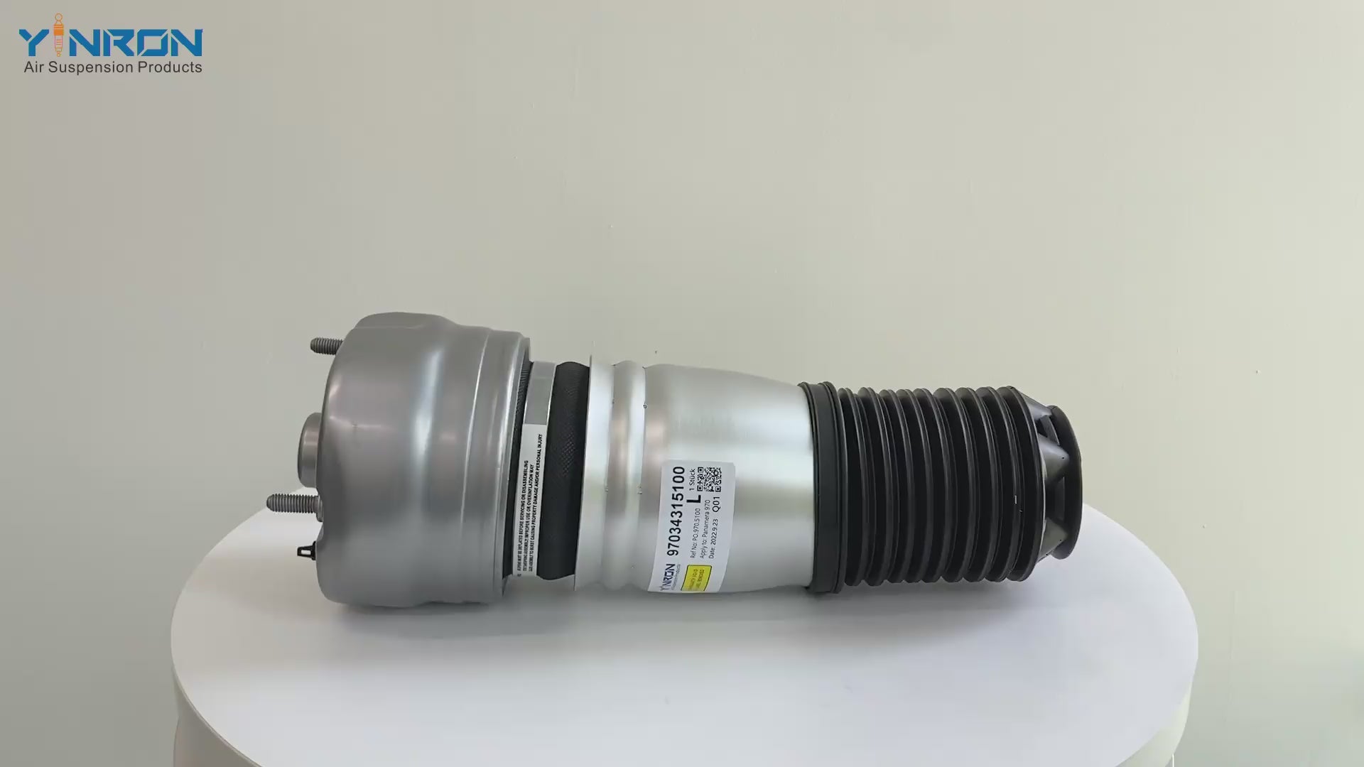 360 degree rotation view video for Porsche Panamera 970 G1 front air suspension spring set (97034315100）