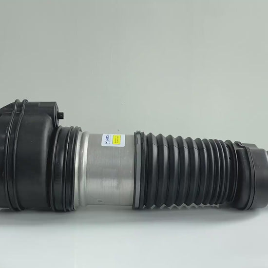 360° rotation view of Porsche Cayenne III 9YA front air suspension struts with PASM Active Damping (9Y0616039)