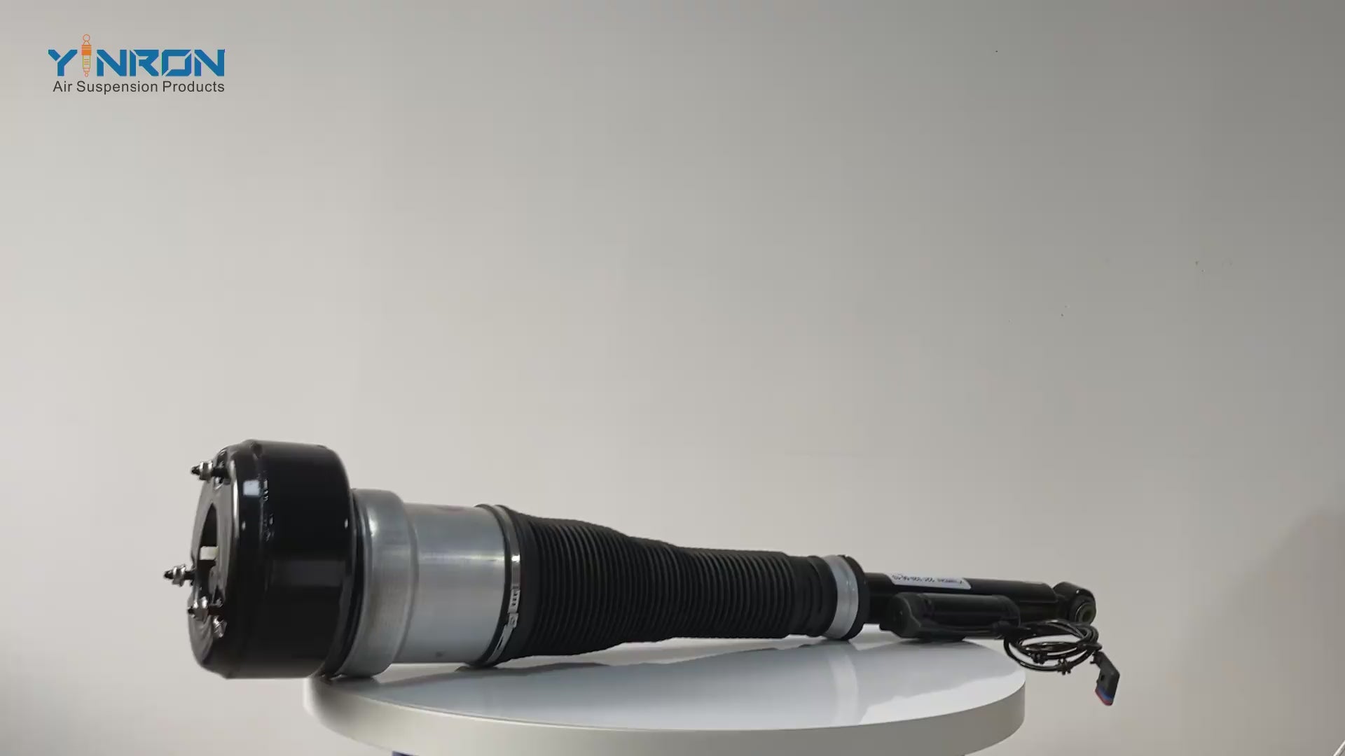 360-degree rotation view of Mercedes S-Class W221 rear air suspension strut (A2213205613)