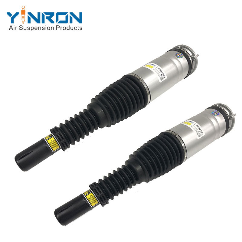 45-degree view of pair front air suspension struts without CVD for Range Rover Sport L494 (LR062382 & LR062381)
