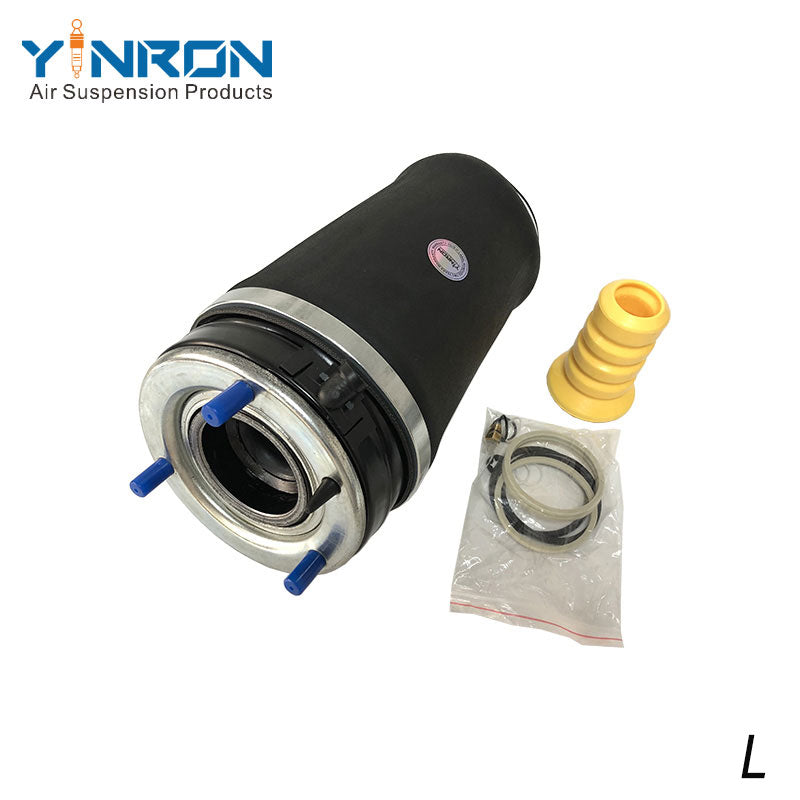 Full vertical view of Range Rover Vogue L322 front left air suspension spring (LR051702)