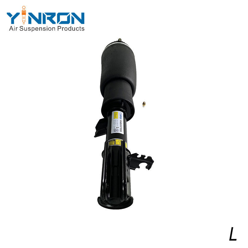Vertical top-down view of Range Rover Vogue L322 front left air suspension strut (RNB000750G)