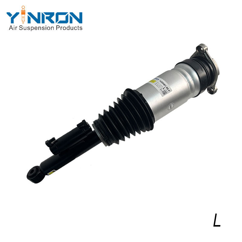 Full front view for Tesla Model S (2021-2024) rear left air suspension strut with ASD (Raven Suspension) (1420461-00-F 142046100F)
