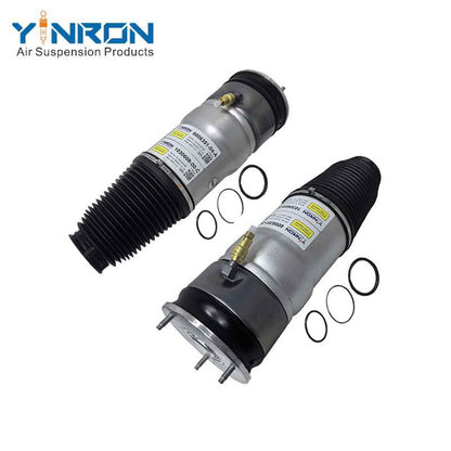 Full front view for Tesla Model S (5YJS) RWD (2012-2016) front left or front right air suspension spring pair (6006351-04-A 600635104A or 6006351-00-D 600635100D)