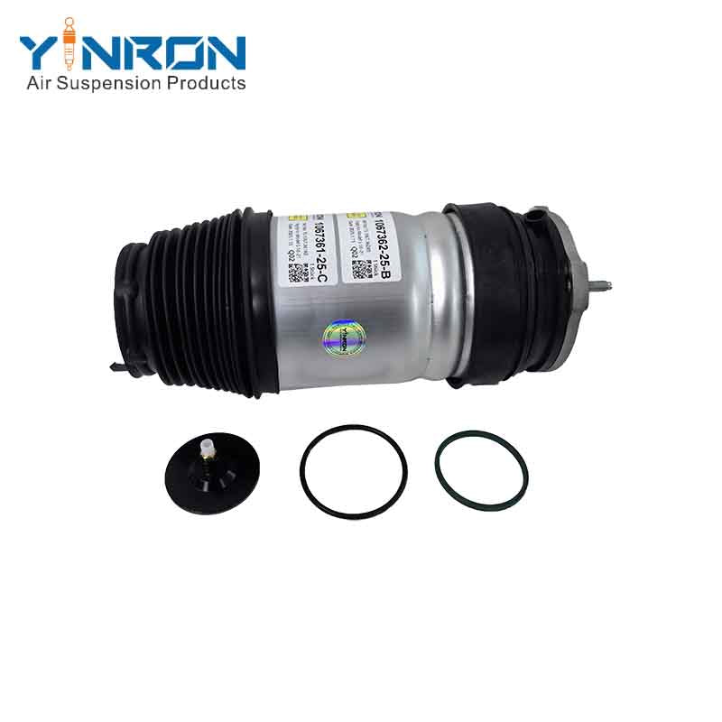 Eye-level view for Tesla Model S (5YJS) RWD (2016-2021) front left or front right air suspension spring (1067362-25-B 106736225B or 1067362-77-B 106736277B)