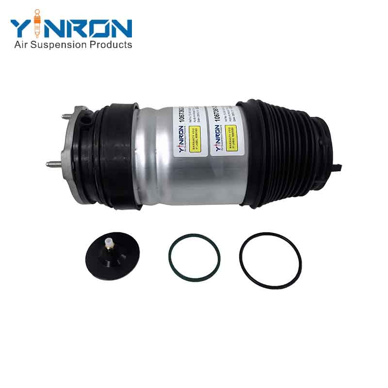 Eye-level view for Tesla Model S (5YJS) RWD (2016-2021) front left or front right air suspension spring (1067362-25-B 106736225B or 1067362-77-B 106736277B)