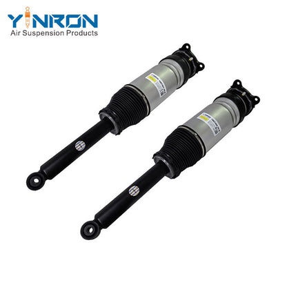 Full front view for Tesla Model S (5YJS) RWD / DM AWD (2016-2021) rear left and rear right air suspension strut pair (1067461-26-B 106746126B and 1067466-26-B 106746626B)