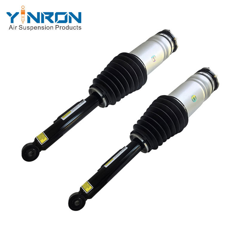Full front view for Tesla Model S Raven ASD (2019-2022) rear left and rear right air suspension strut pair (1066461-00-D 106646100D and 1066466-00-D 106646600D)