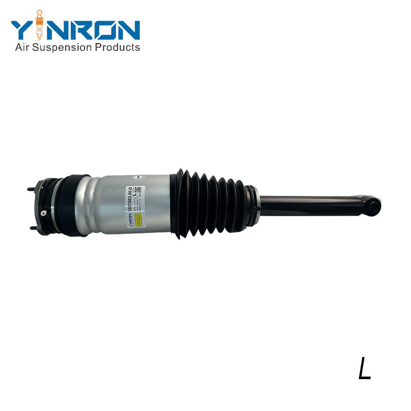 Eye-level view for Tesla Model X (2019-2024) rear left air suspension strut with ASD (Raven Suspension) (1027062-00-D 102706200D)