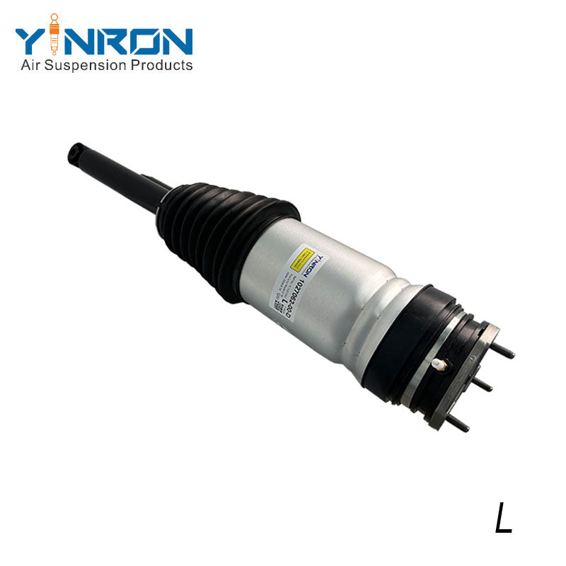 Side view for Tesla Model X (2019-2024) rear left air suspension strut with ASD (Raven Suspension) (1027062-00-D 102706200D)