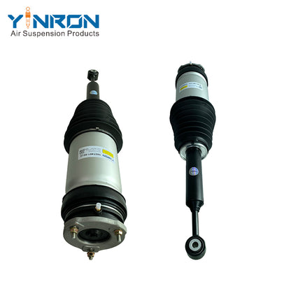 Perspective view for Tesla Model X (5YJX) AWD (2015-2021) rear left and rear right air suspension strut pair (1027461-00-G 102746100G or 1027461-00-E 102746100E)